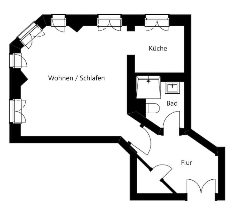 Schicke & Zentrale Altbauwohnung Leipzig Exteriör bild